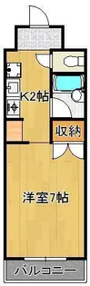 エヴァグレース小倉Ⅰ【6階】の間取り