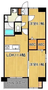 ネクステージ三萩野【3階】の間取り