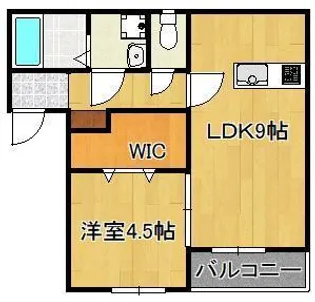 LaLuce黒住【2階】の間取り