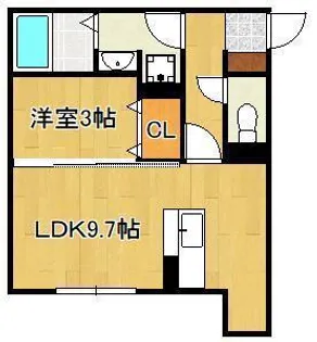 ザ・レジデンスBonjono West【1階】の間取り