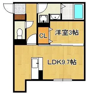 ザ・レジデンスBonjono East【1階】の間取り