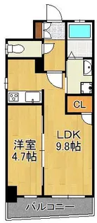 Erde三萩野【7階】の間取り