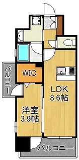デザイナーズざ・片野【8階】の間取り