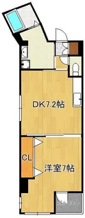 アルバース三萩野【3階】の間取り