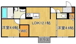 Claire court【1階】の間取り