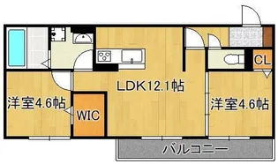 Claire court【2階】の間取り