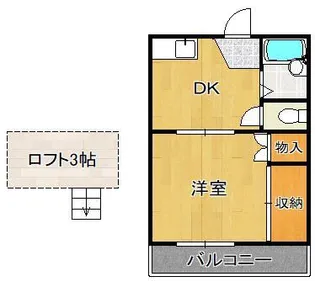 オアシス片野新町(旧:片野新町Ⅱレジデンス)【1階】の間取り