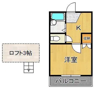オアシス片野新町(旧:片野新町Ⅱレジデンス)【1階】の間取り