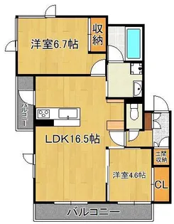 Hale Pueo【2階】の間取り
