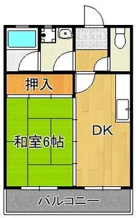 コンプレート中津口【3階】の間取り