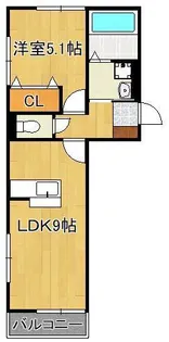 ソレイユ小倉東【3階】の間取り
