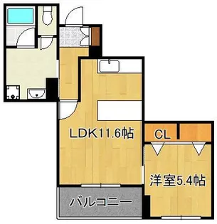 フルール・ド・ヒサノ【4階】の間取り