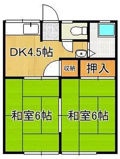 小島ハイツ【1階】の間取り