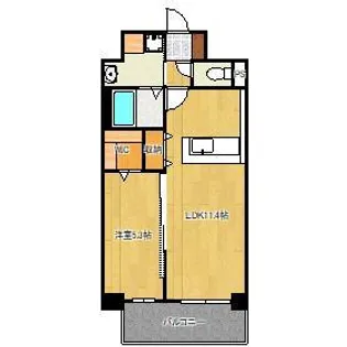 サンビーム三萩野駅前【3階】の間取り