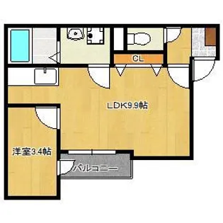 Lapis Lazuli城野【2階】の間取り