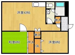 奥野コーポ【2階】の間取り
