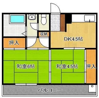 足立レジデンス 304【3階】の間取り