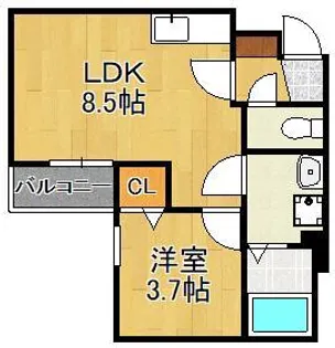 doro片野【2階】の間取り