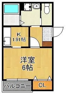 Ellina貴船Ⅰ【1階】の間取り