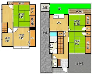 福岡県北九州市小倉北区霧ケ丘1丁目【一戸建】の間取り