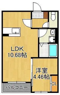 BRAVE BASE三萩野【1階】の間取り
