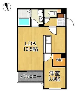 Crecia片野Ⅱ【2階】の間取り