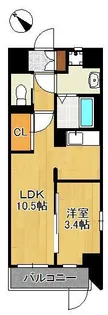 THE APARTMENT 開【4階】の間取り