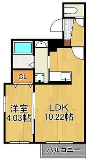 仮称)Cherim片野Ⅱ【1階】の間取り