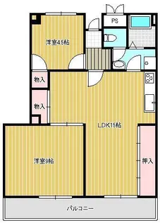 コーポ西鳴水【2階】の間取り
