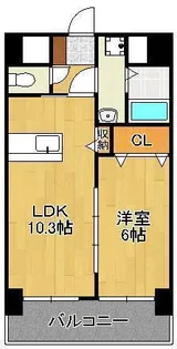 フォレスト陣原【6階】の間取り