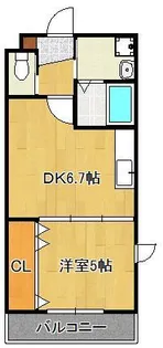 華里レジデンス【3階】の間取り