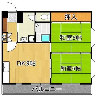 プレアール鷹の巣Ⅳ【4階】の間取り