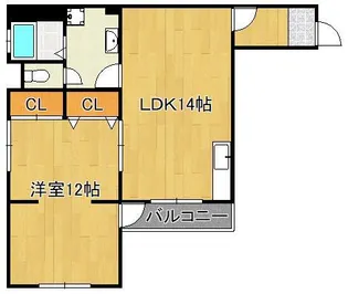 東鳴水コーポ【2階】の間取り