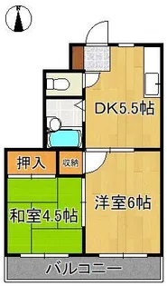 シャトレ熊西【5階】の間取り