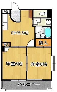 シャトレ岸の浦【3階】の間取り