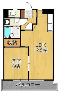 シャトレ岸の浦【7階】の間取り