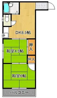 第1サンピア【4階】の間取り