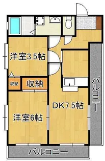 トーカンマンション平尾【1階】の間取り