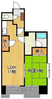 クレベール皇后崎【3階】の間取り