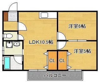 ジョイフルパームライフ【2階】の間取り