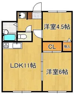 エルハイツ王子【1階】の間取り