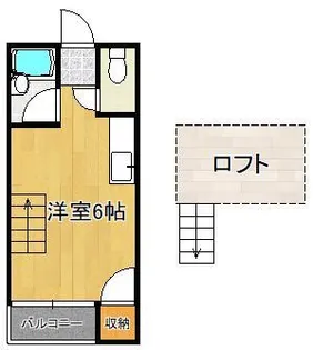 1Rの間取り画像