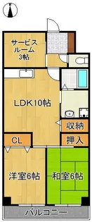 グランディール翔峰【2階】の間取り