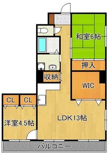 グランディール翔峰【3階】の間取り