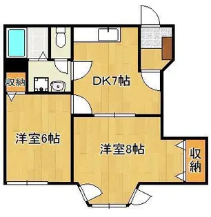 クレッシェンドY.N【1階】の間取り