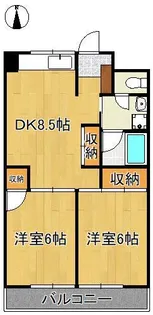 ギャラン瀬板【8階】の間取り