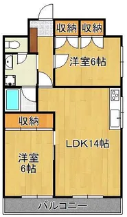 ギャラン瀬板【8階】の間取り