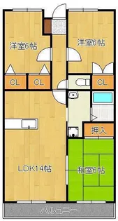 ネオパトスS1【7階】の間取り