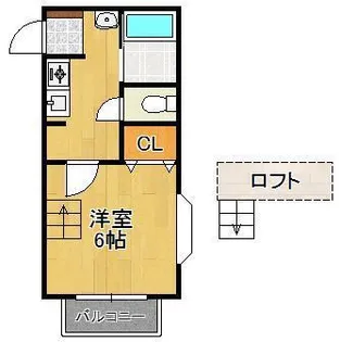 ベルシオン北九州Ⅲ【1階】の間取り