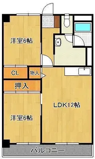 熊手ピア【8階】の間取り
